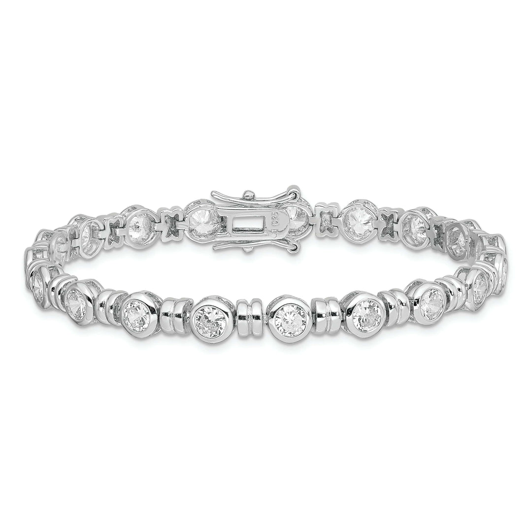 Lovely Rita's Bracelets Silver Polished Finish Cubic Zirconia Bracelet