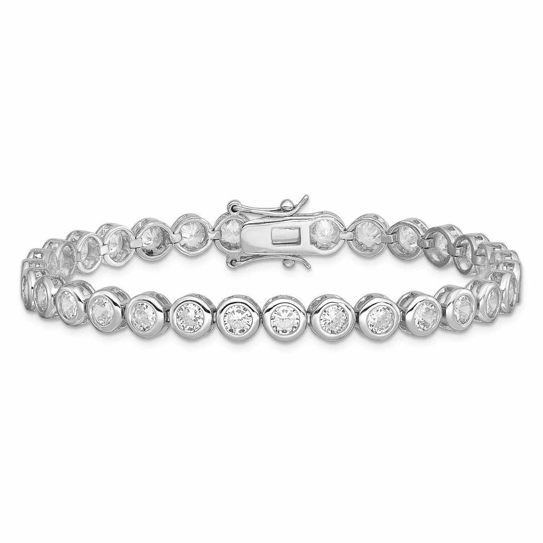 Lovely Rita's Bracelets Silver Polished Finish Cubic Zirconia Bracelet