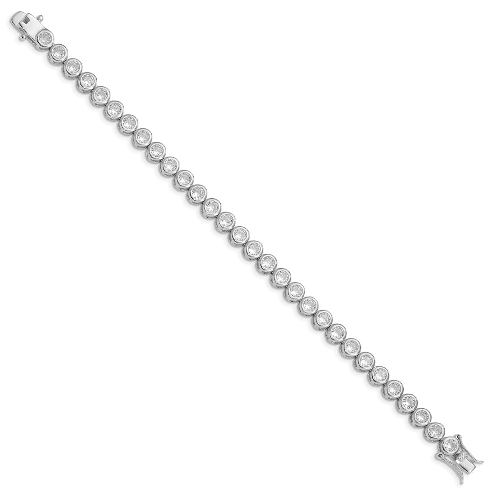 Lovely Rita's Bracelets Silver Polished Finish Cubic Zirconia Bracelet