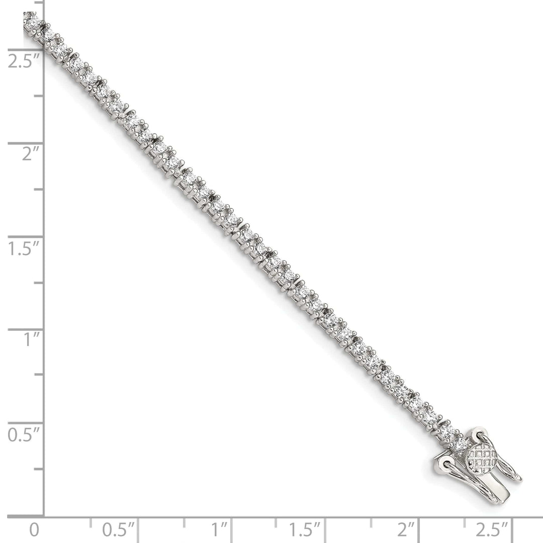 Lovely Rita's Bracelets Silver Polished Finish Cubic Zirconia Bracelet