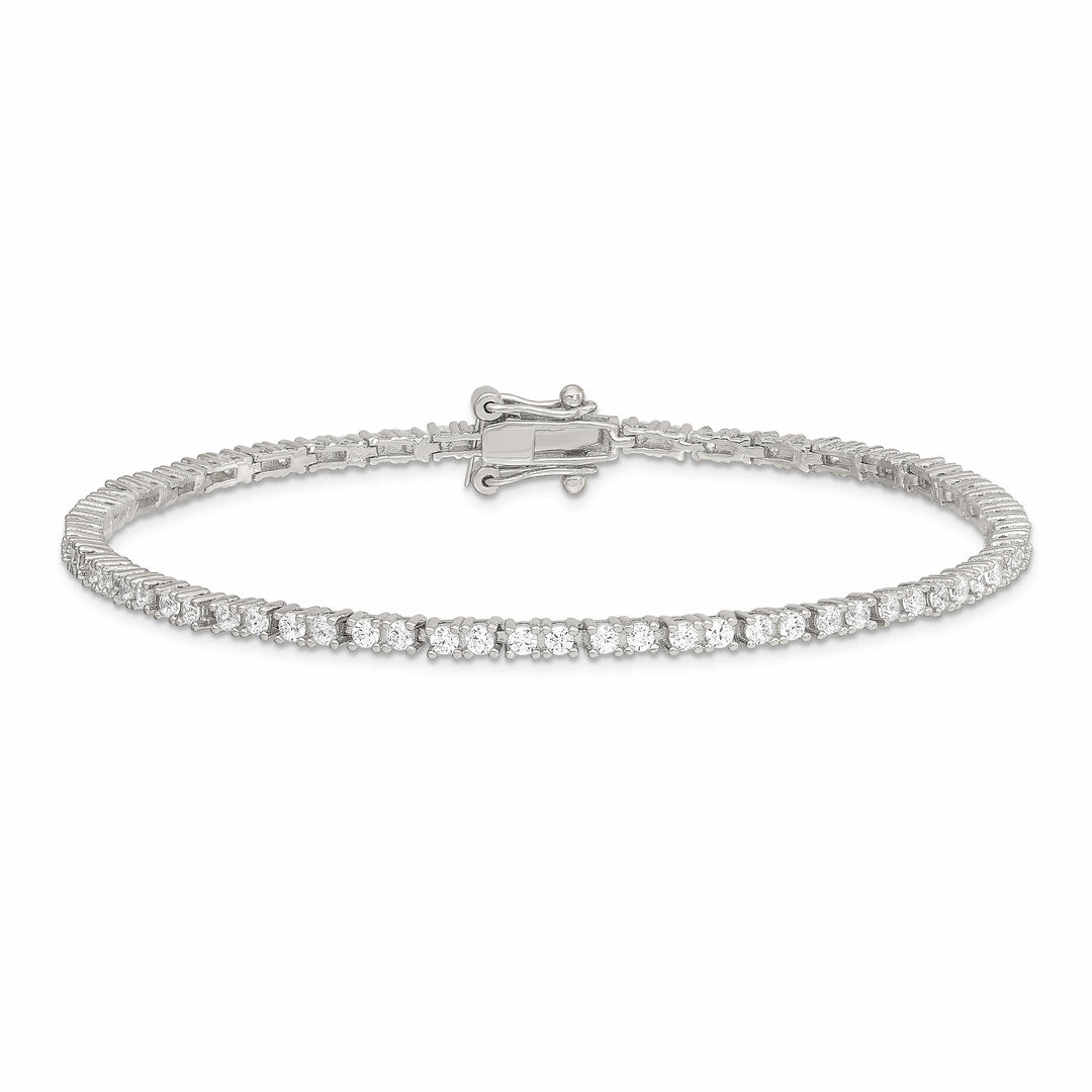 Lovely Rita's Bracelets Silver Polished Finish Cubic Zirconia Bracelet