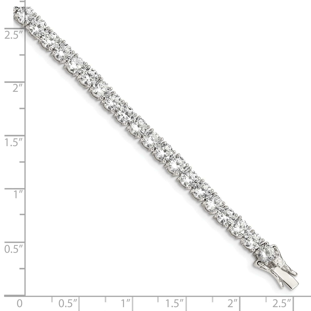 Lovely Rita's Bracelets Silver Polished Finish Cubic Zirconia Bracelet