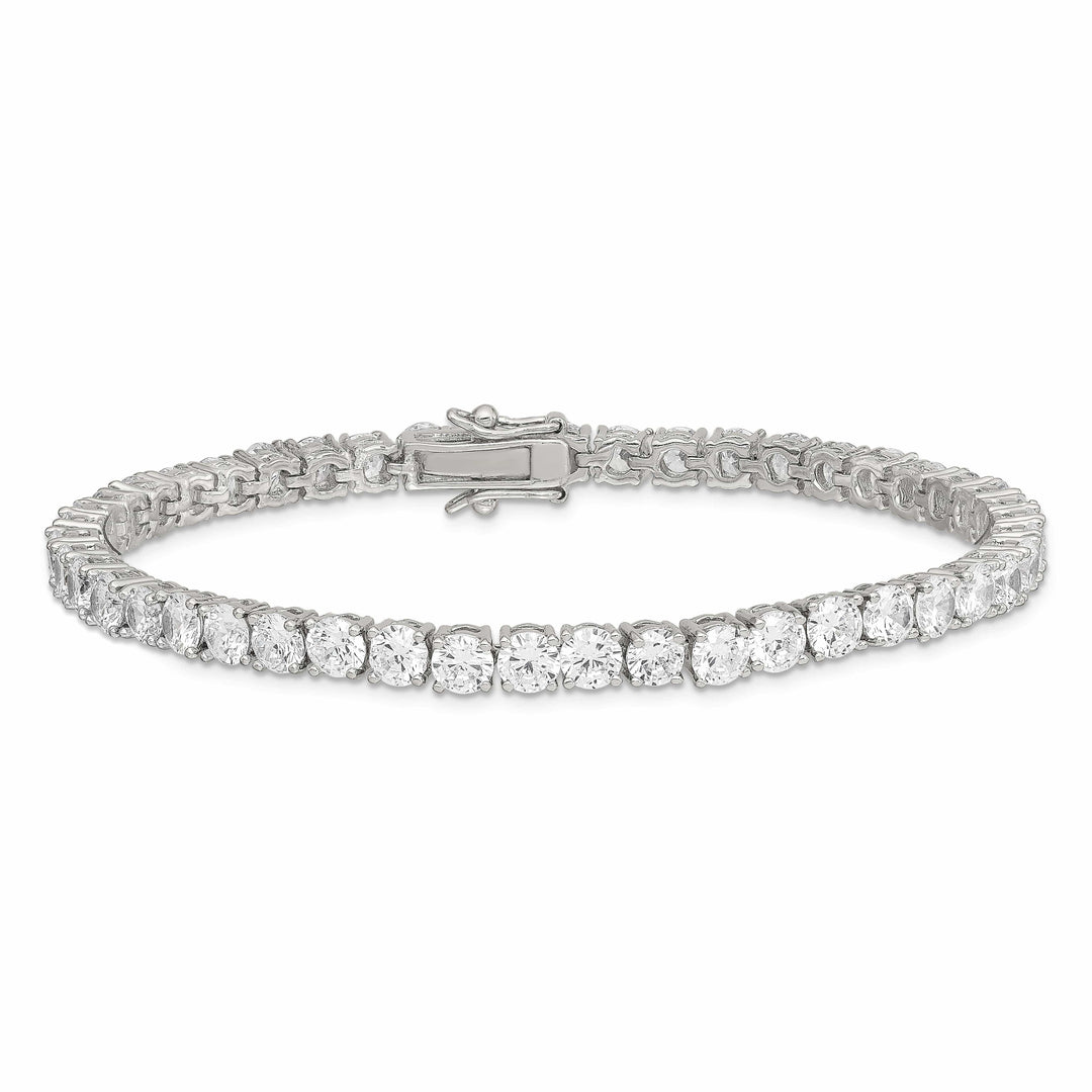 Lovely Rita's Bracelets Silver Polished Finish Cubic Zirconia Bracelet