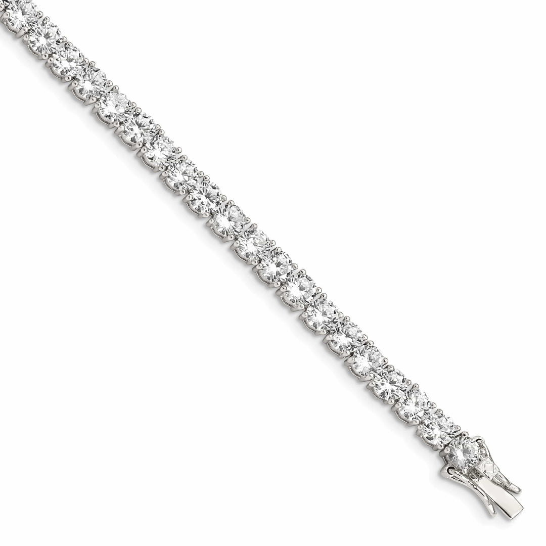 Lovely Rita's Bracelets Silver Polished Finish Cubic Zirconia Bracelet