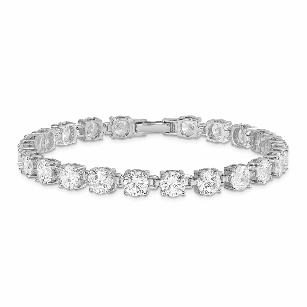 Lovely Rita's Bracelets Silver Polished Finish Cubic Zirconia Bracelet