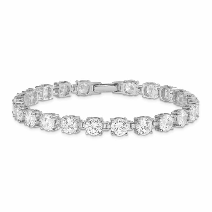 Lovely Rita's Bracelets Silver Polished Finish Cubic Zirconia Bracelet