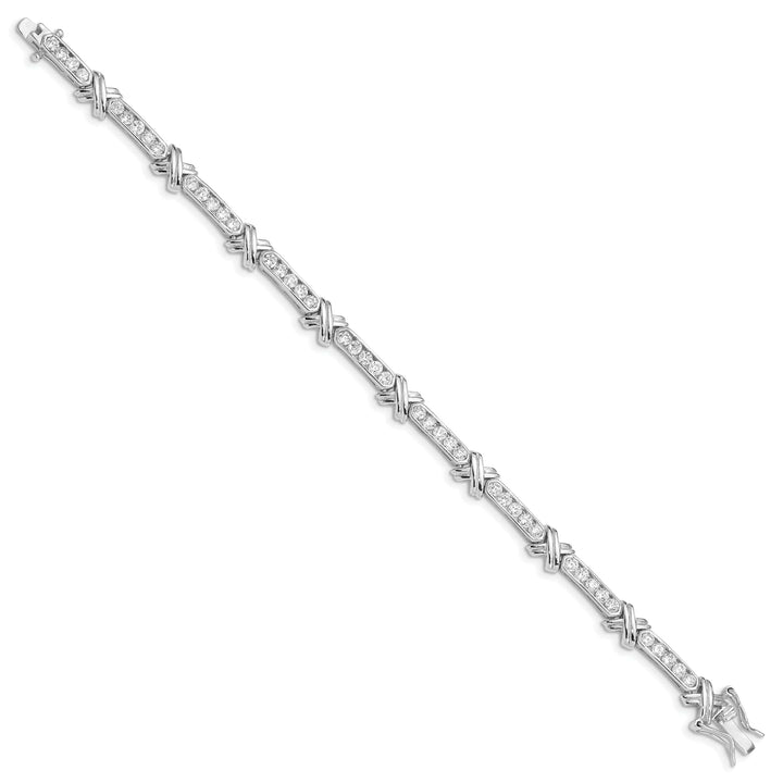 Lovely Rita's Bracelets Silver Polished Finish Cubic Zirconia Bracelet