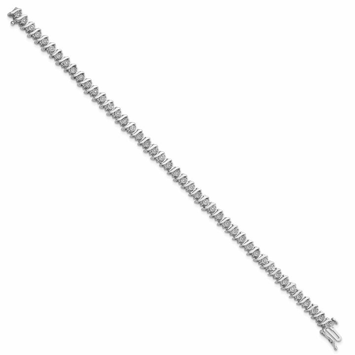 Lovely Rita's Bracelets Silver Polished Finish Diamond Fancy Bracelet
