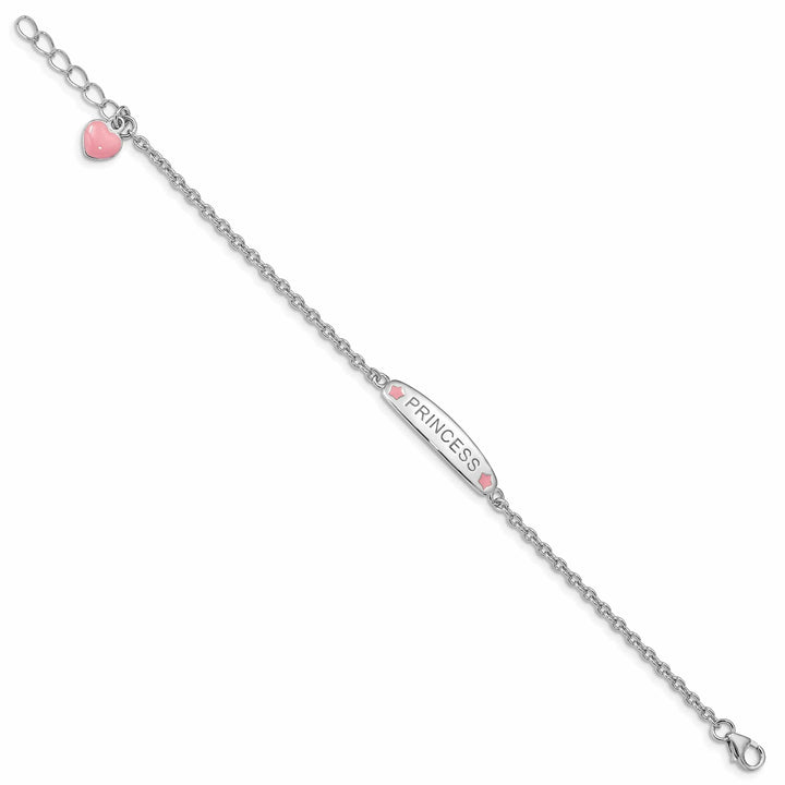 Lovely Rita's Bracelets Silver Polished Finish Enamel PRINCESS Bracelet