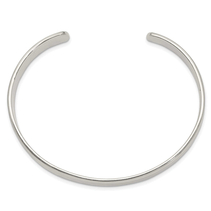 Lovely Rita's Bracelets Silver Polished Finish Flexible Cuff Bangle