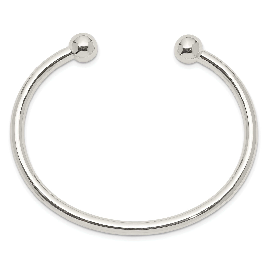 Lovely Rita's Bracelets Silver Polished Finish Hollow Bangle Cuff