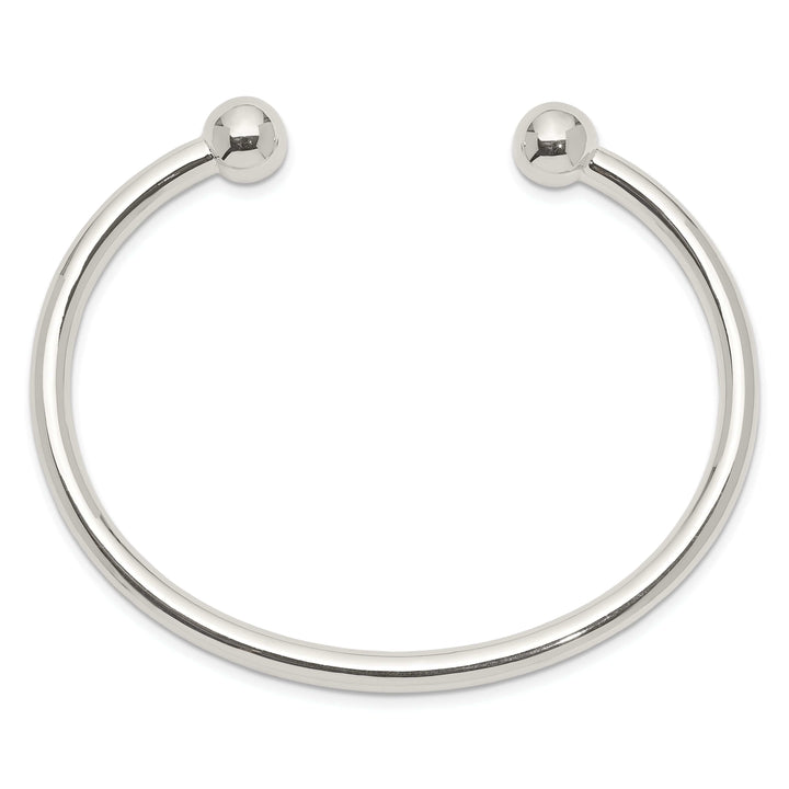 Lovely Rita's Bracelets Silver Polished Finish Hollow Bangle Cuff