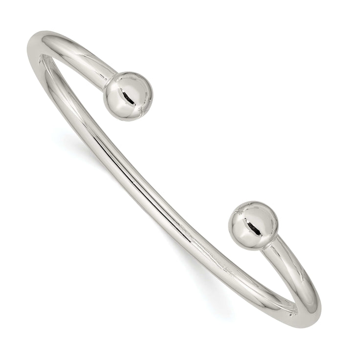 Lovely Rita's Bracelets Silver Polished Finish Hollow Bangle Cuff