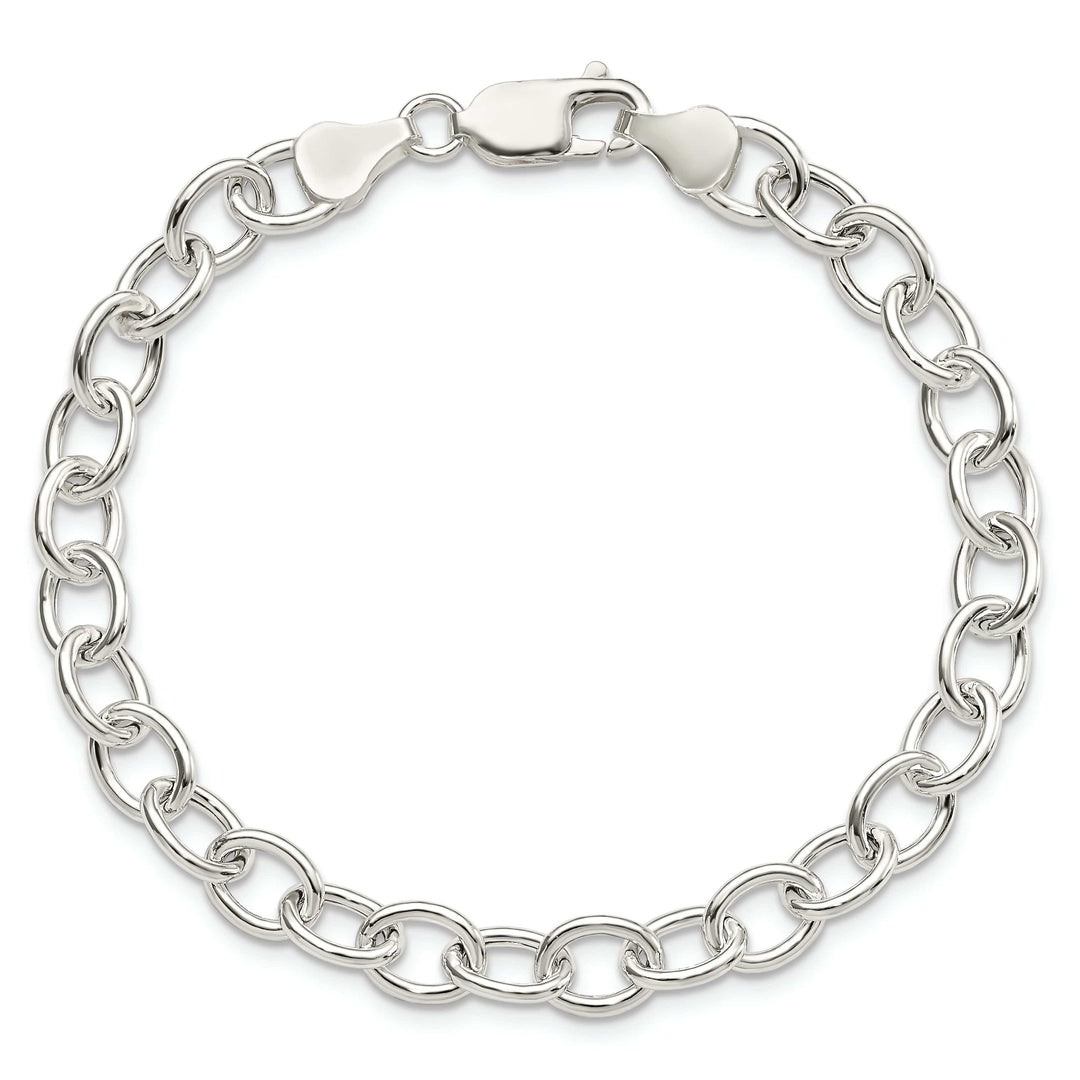 Lovely Rita's Bracelets Silver Polished Finish Hollow Cable Bracelet