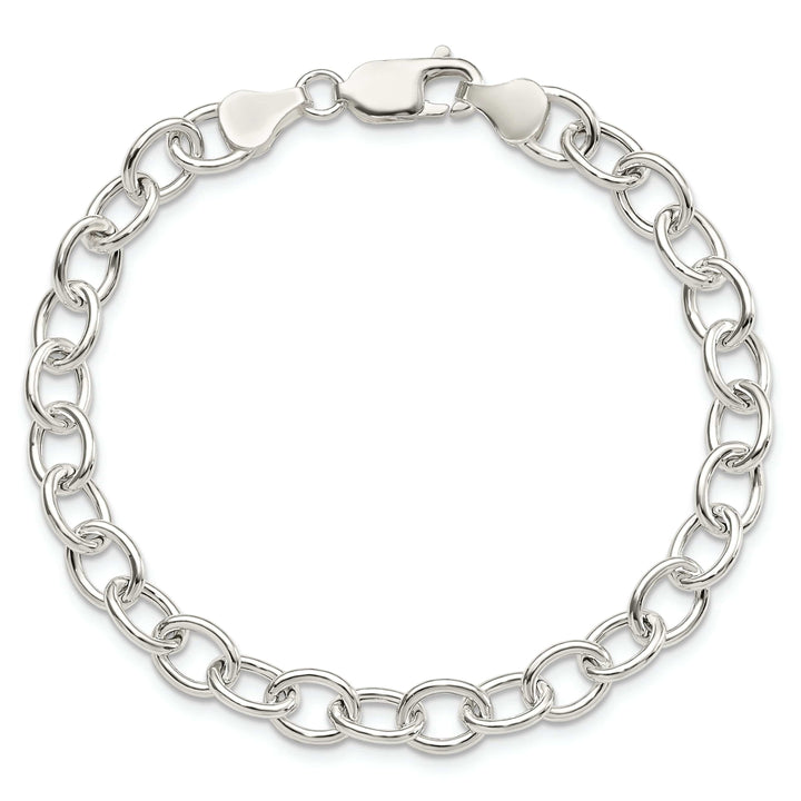 Lovely Rita's Bracelets Silver Polished Finish Hollow Cable Bracelet
