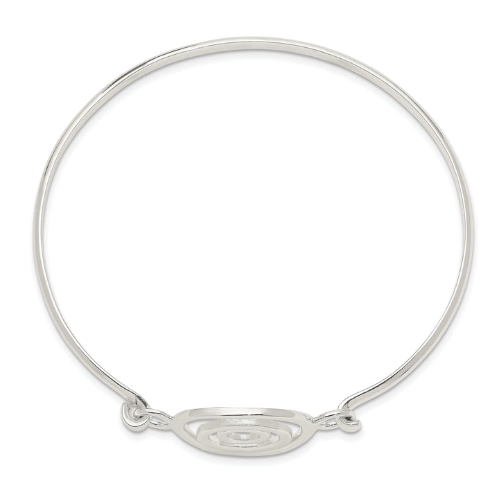 Lovely Rita's Bracelets Silver Polished Flexible Mutli Circle Bangle