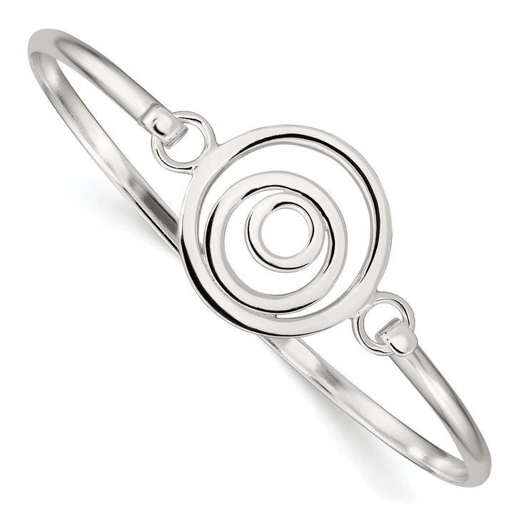 Lovely Rita's Bracelets Silver Polished Flexible Mutli Circle Bangle