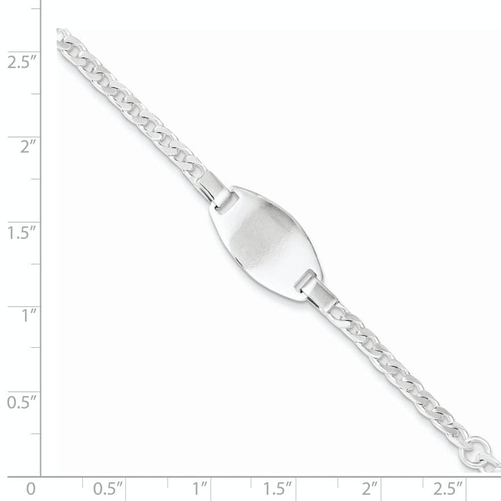 Lovely Rita's Bracelets Silver Solid Engravable Baby ID Bracelet