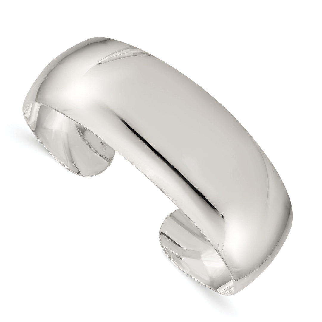 Lovely Rita's Bracelets Silver Solid Polish Finish Cuff Bangle Bracelet