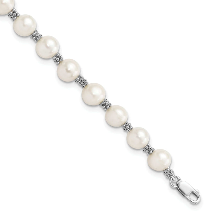 Lovely Rita's Bracelets Silver White Fresh Water Pearl Bracelet
