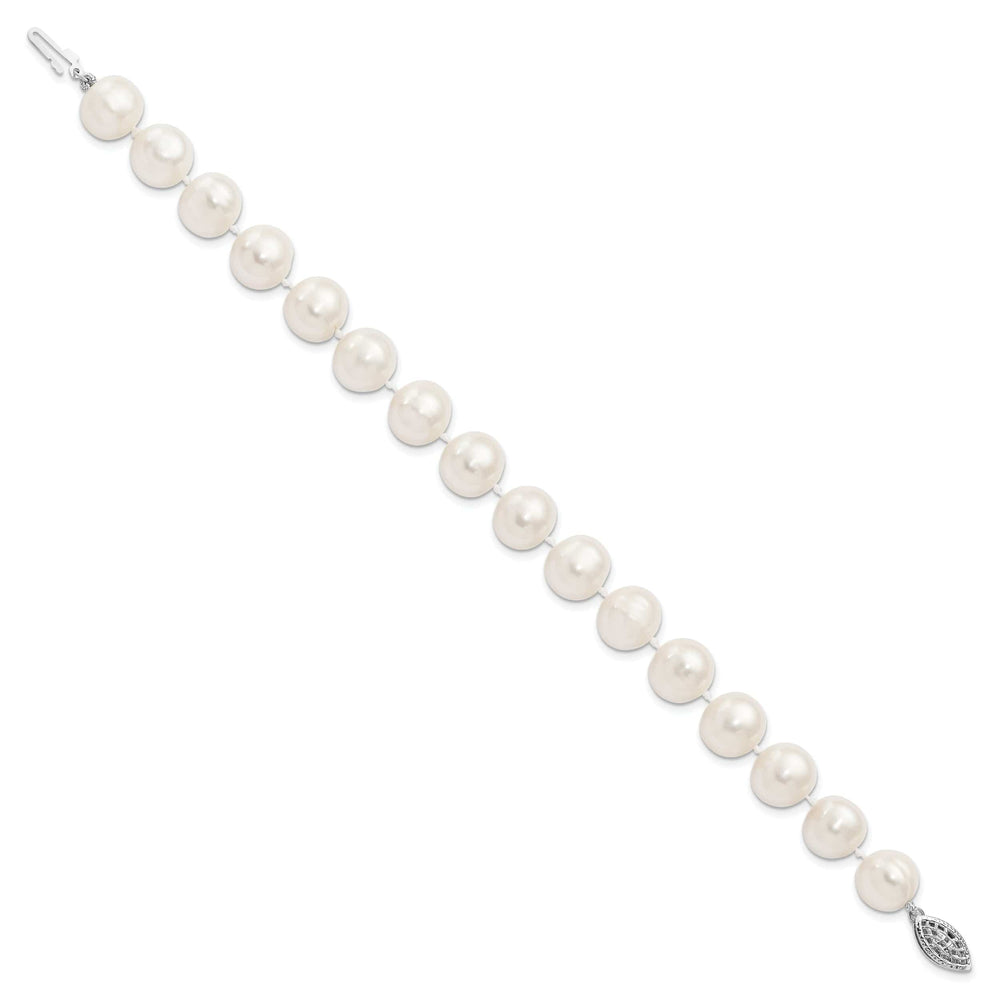 Lovely Rita's Bracelets Silver White Freshwater Cultured Pearl Bracelet