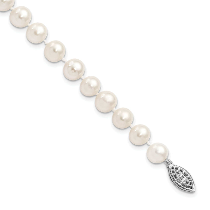 Lovely Rita's Bracelets Silver White Freshwater Cultured Pearl Bracelet