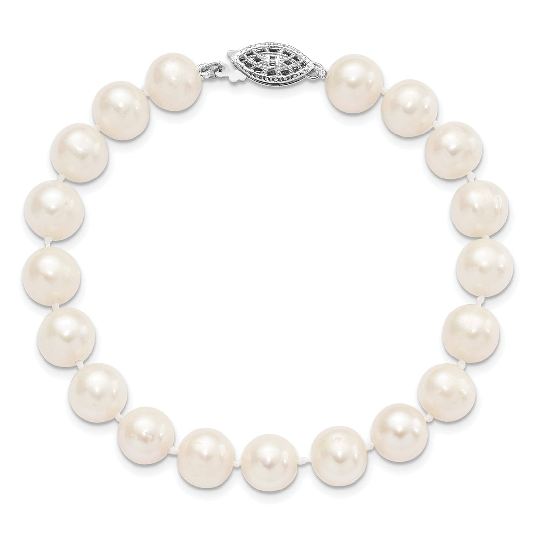 Lovely Rita's Bracelets Silver White Freshwater Cultured Pearl Bracelet