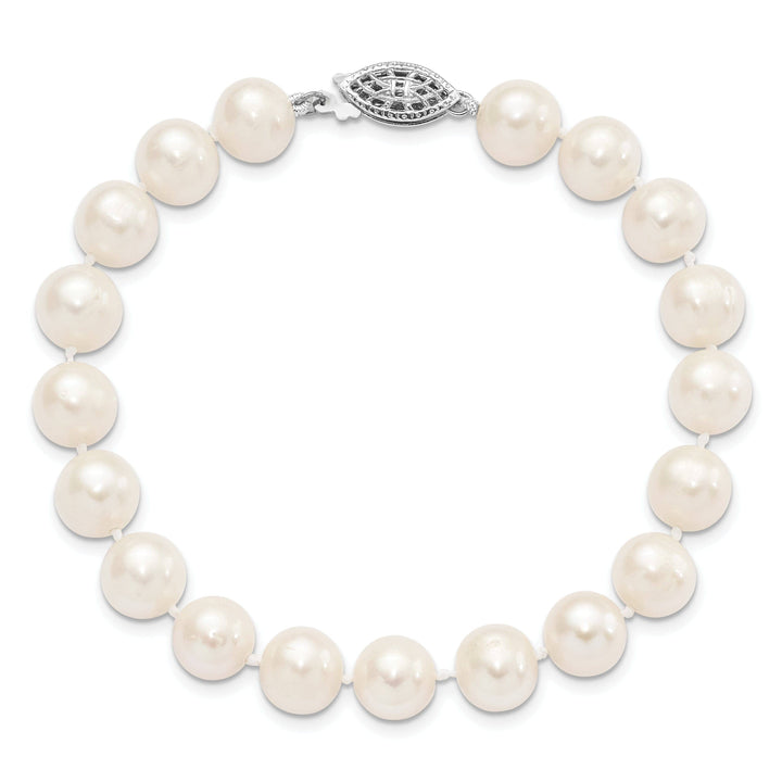 Lovely Rita's Bracelets Silver White Freshwater Cultured Pearl Bracelet