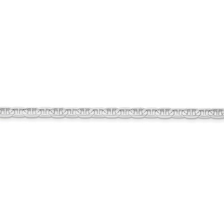 Lovely Rita's Bracelets Size 7 14k White Gold 4.50m Solid Concave Anchor Chain