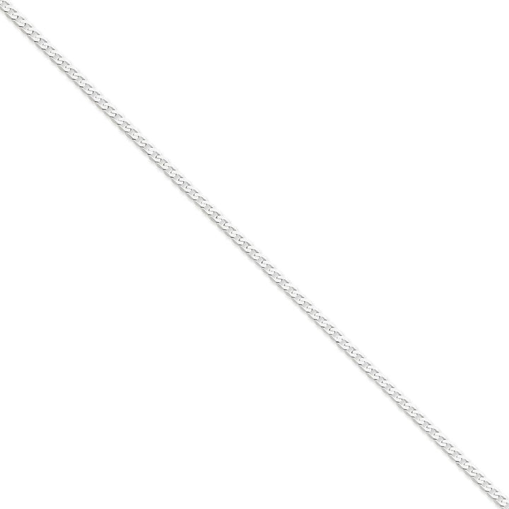 Lovely Rita's Bracelets Size 7 14k White Gold Polished 2.90mm Flat Curb Chain