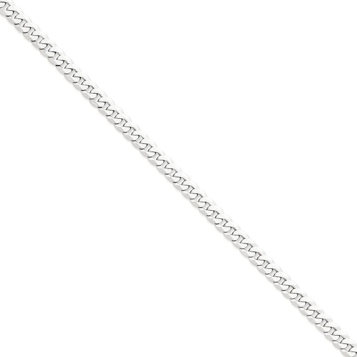 Lovely Rita's Bracelets Size 7 14k White Gold Polished 6.10mmFlat Curb Chain