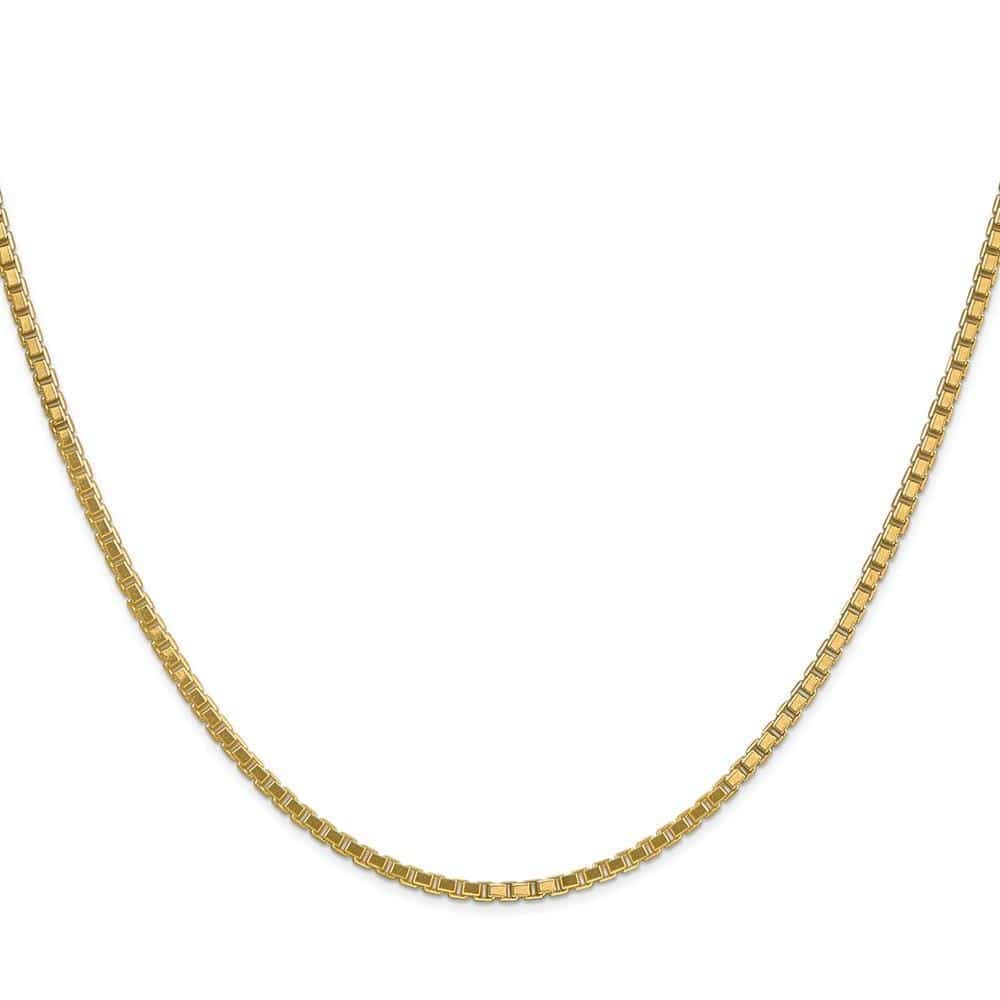 Lovely Rita's Bracelets Size 7 14k Yellow Gold 1.90mm Polish Solid Box Chain