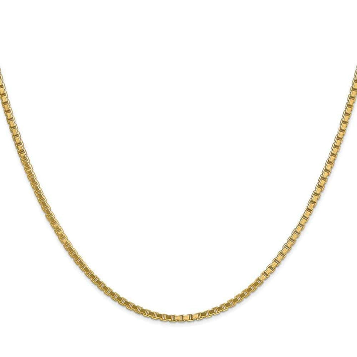 Lovely Rita's Bracelets Size 7 14k Yellow Gold 1.90mm Polish Solid Box Chain