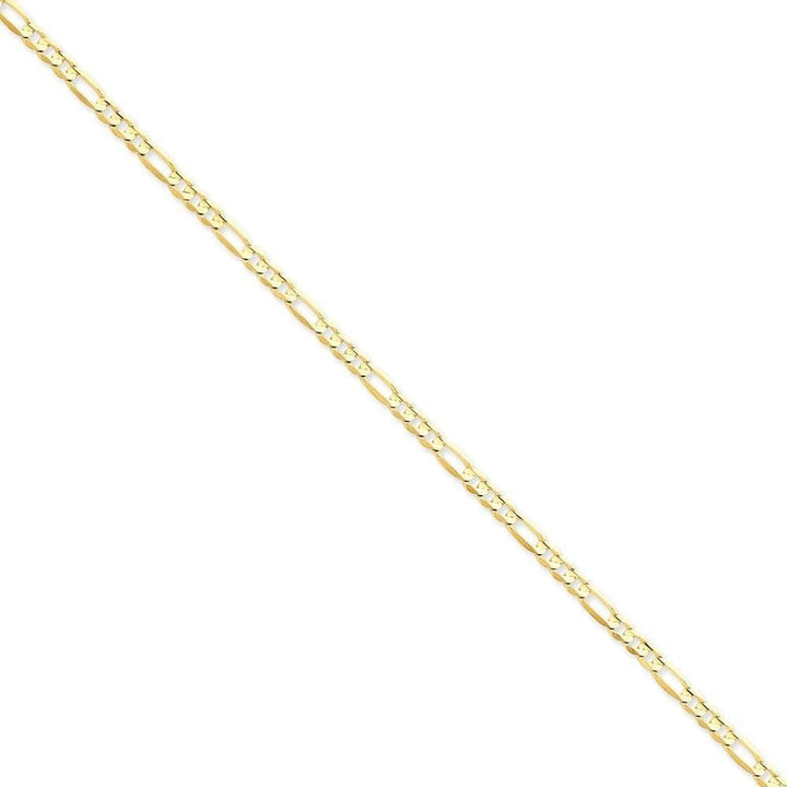 Lovely Rita's Bracelets Size 7 14k Yellow Gold 4.00m Concave Open Figaro Chain