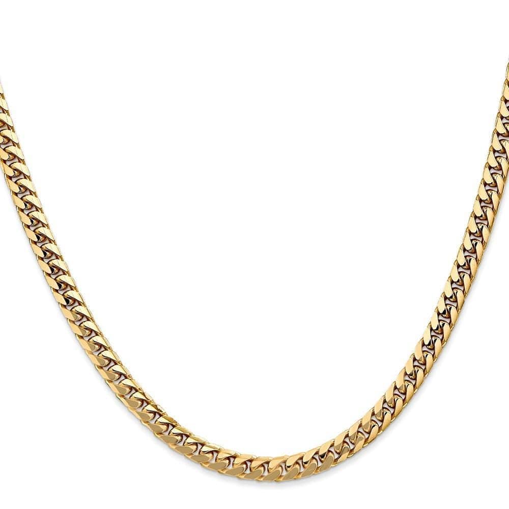 Lovely Rita's Bracelets Size 7 14k Yellow Gold 4.30-mm Domed Curb Link Chain