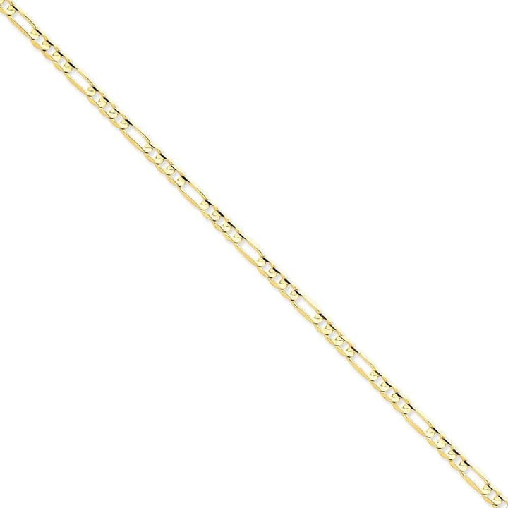 Lovely Rita's Bracelets Size 7 14k Yellow Gold 4.50m Concave Open Figaro Chain