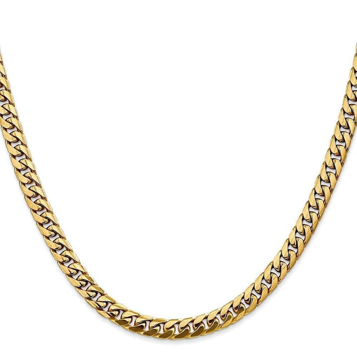 Lovely Rita's Bracelets Size 7 14k Yellow Gold 5.00-mm Domed Curb Link Chain