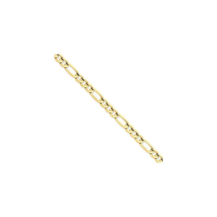 Lovely Rita's Bracelets Size 7 14k Yellow Gold 6.00m Concave Open Figaro Chain