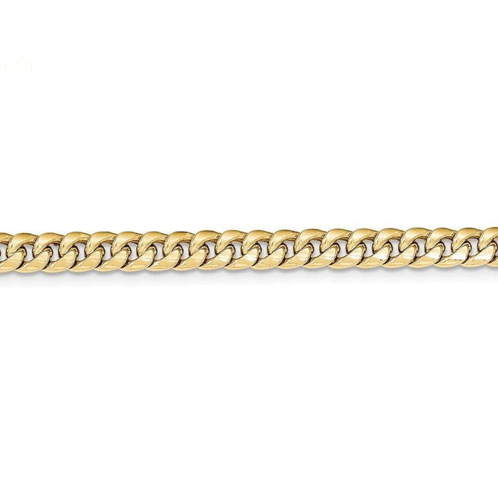 Lovely Rita's Bracelets Size 7 14k Yellow Gold 6.00mm Hollow Cuban Link Chain