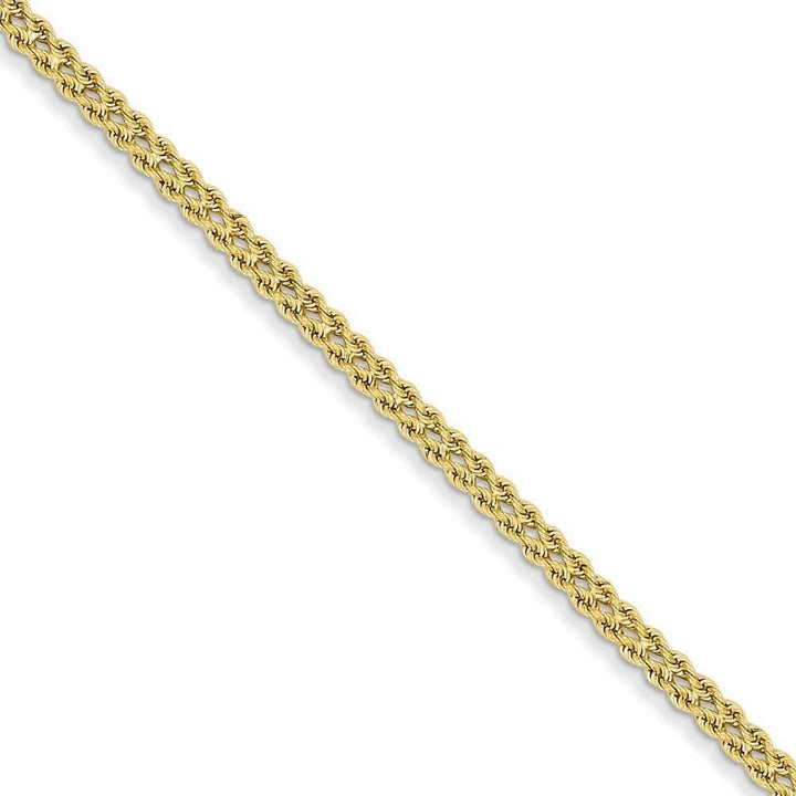 Lovely Rita's Bracelets Size 7 14k Yellow Gold Double Strand Rope Bracelet