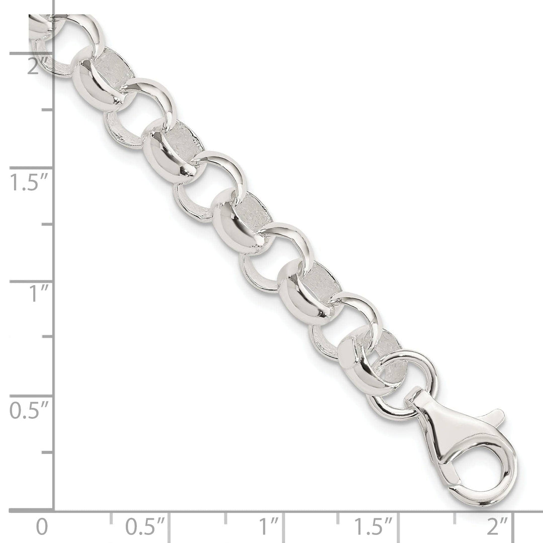 Lovely Rita's Bracelets Size 7.5 Sterling Silver Belcher Light Bracelet 8MM