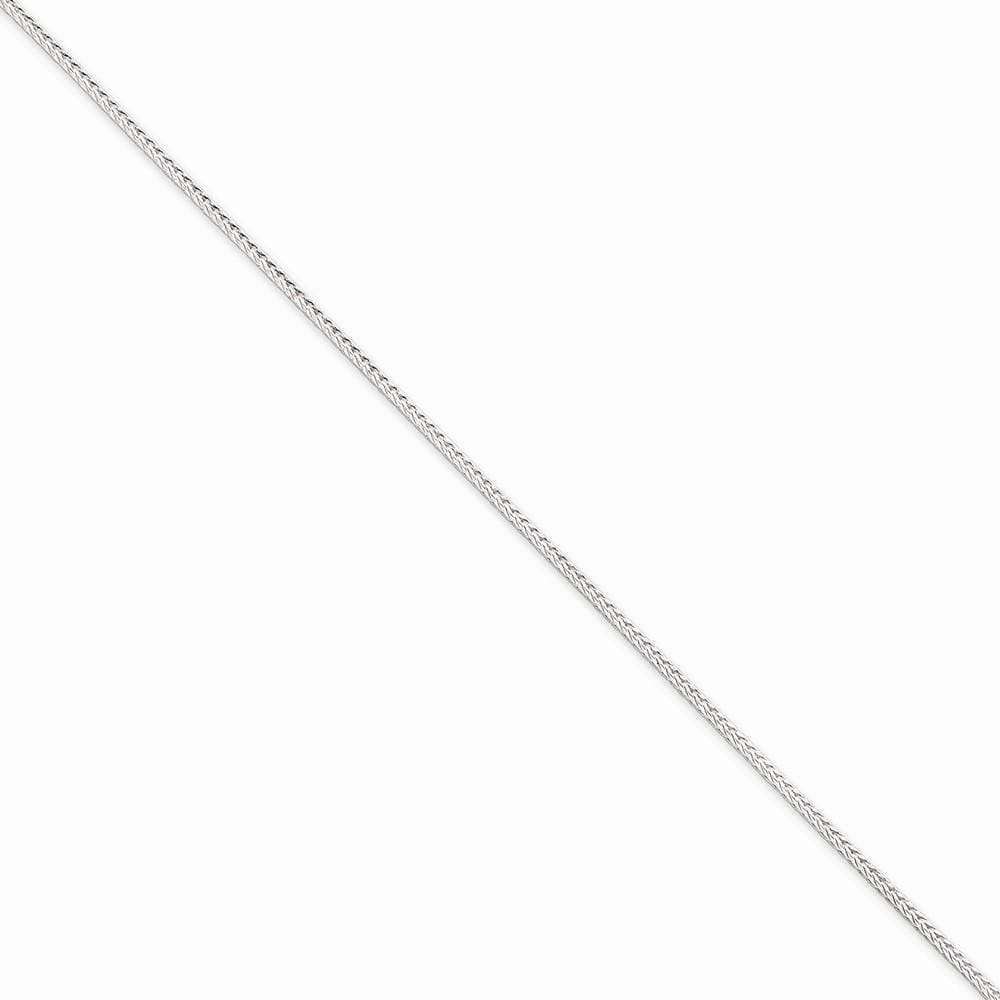 Lovely Rita's Bracelets Size 7 Silver D.C 1.45-mm Solid Round Franco Chain