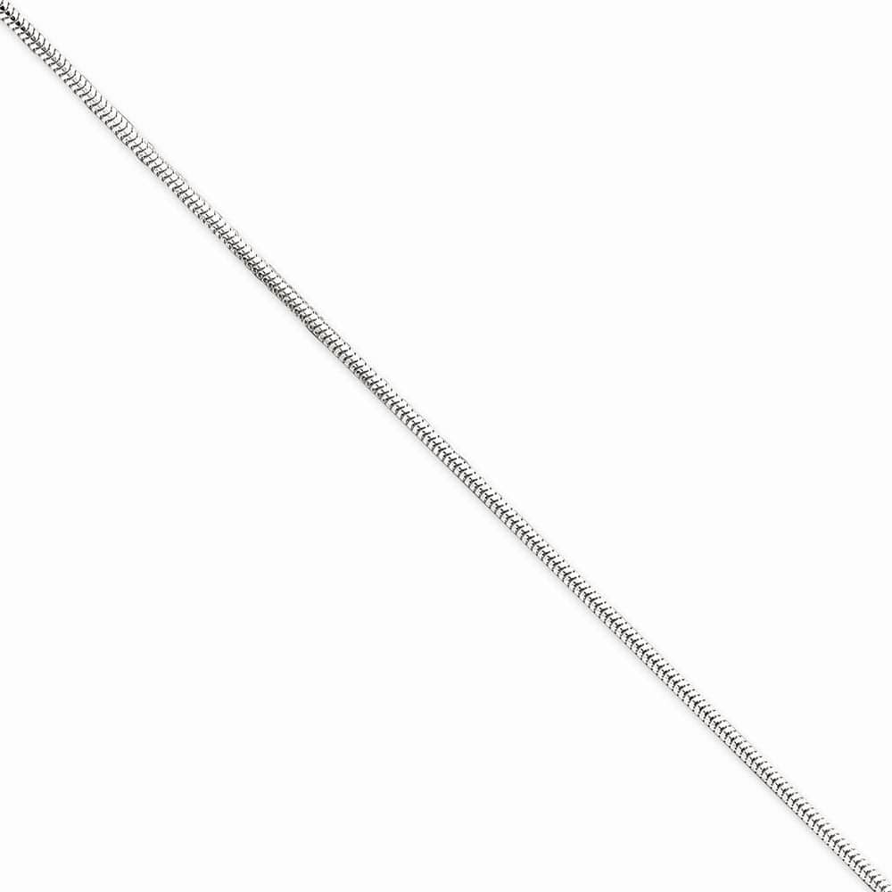 Lovely Rita's Bracelets Size 7 Silver D.C 1.95-mm Hollow Round Snake Chain