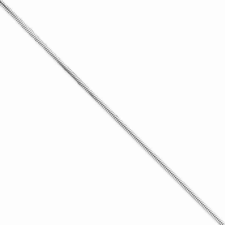 Lovely Rita's Bracelets Size 7 Silver D.C 1.95-mm Hollow Round Snake Chain