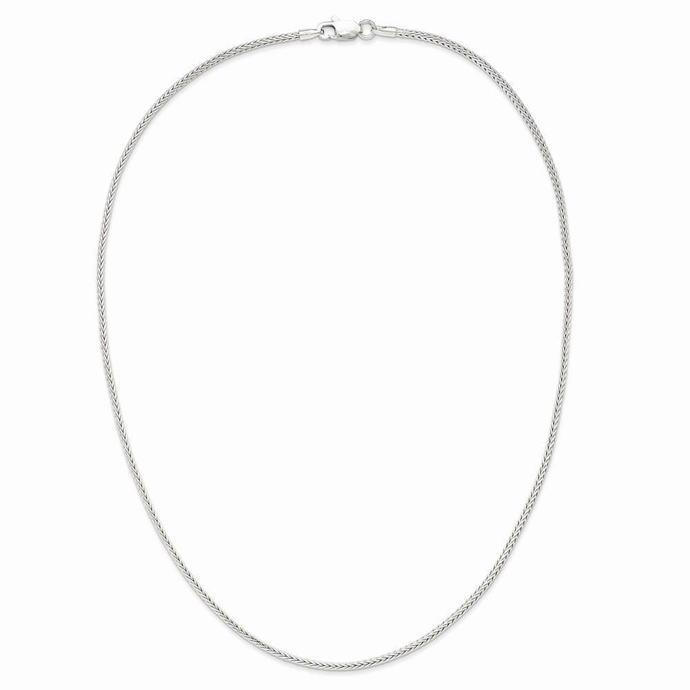 Lovely Rita's Bracelets Size 7 Silver D.C 2.00-mm Solid Round Franco Chain