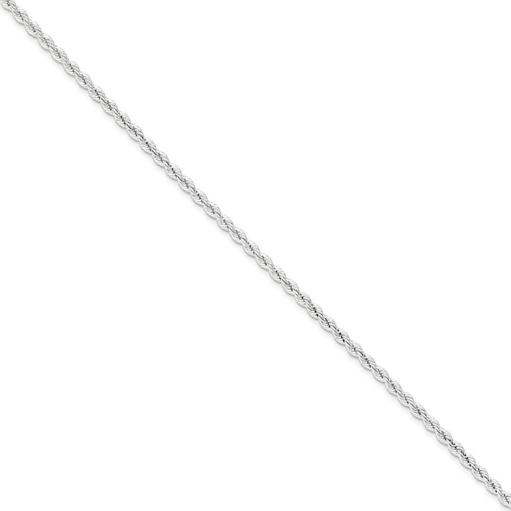 Lovely Rita's Bracelets Size 7 Silver D.C 3.00-mm Solid Twisted Rope Chain