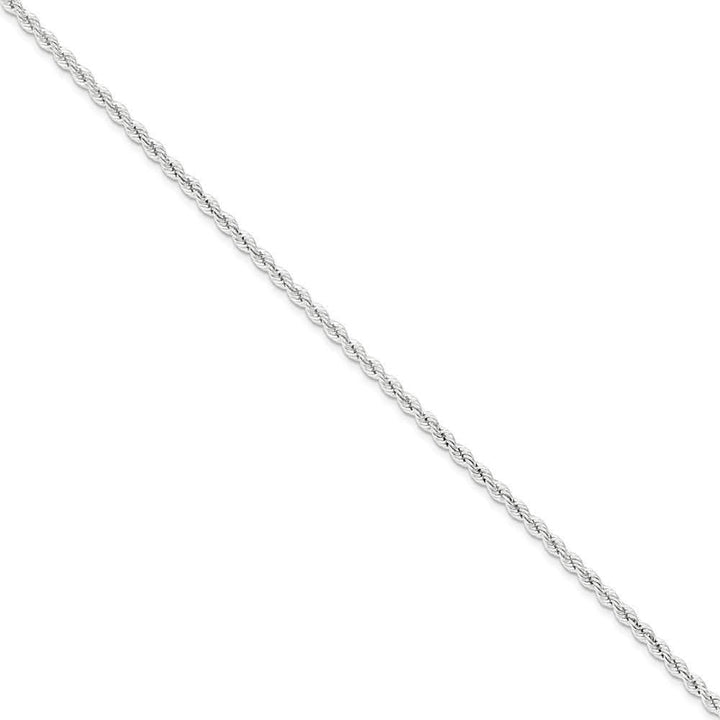 Lovely Rita's Bracelets Size 7 Silver D.C 3.00-mm Solid Twisted Rope Chain