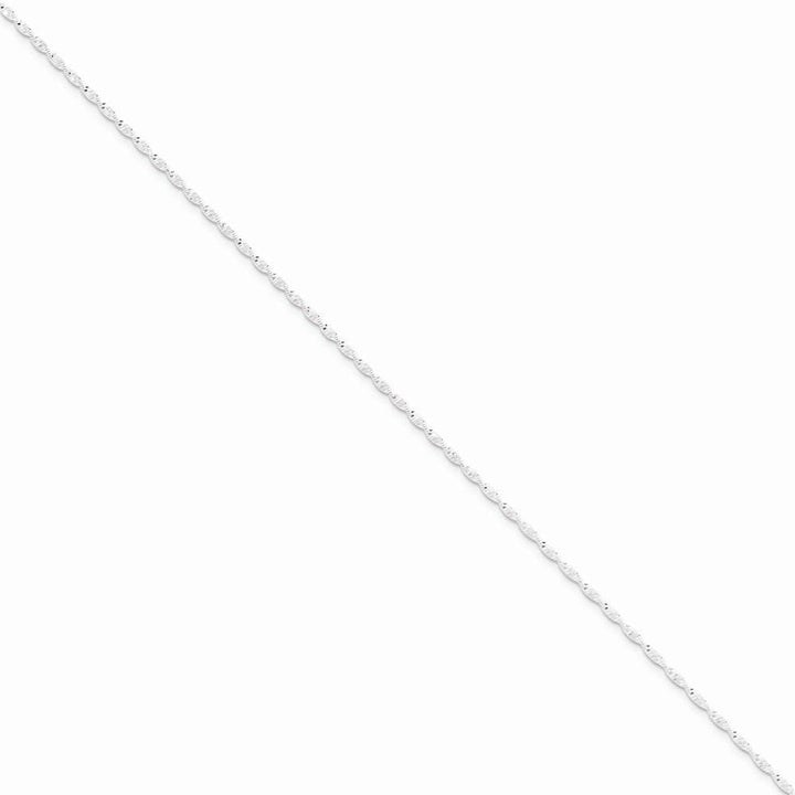 Lovely Rita's Bracelets Size 7 Silver Polish 1.65mm Twisted Herringbone Chain