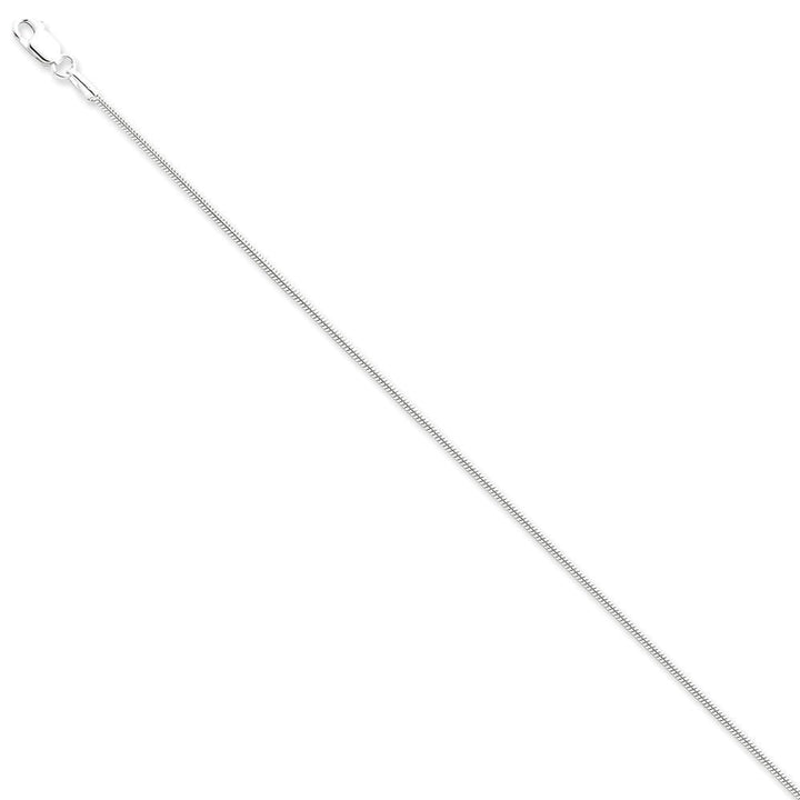 Lovely Rita's Bracelets Size 7 Silver Polish Solid 1.25-mm Round Snake Chain