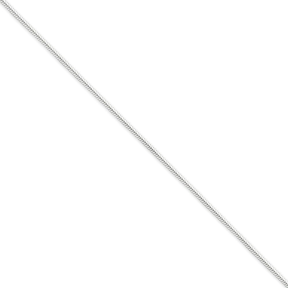 Lovely Rita's Bracelets Size 7 Silver Polished 1.60-mm Round Snake Chain